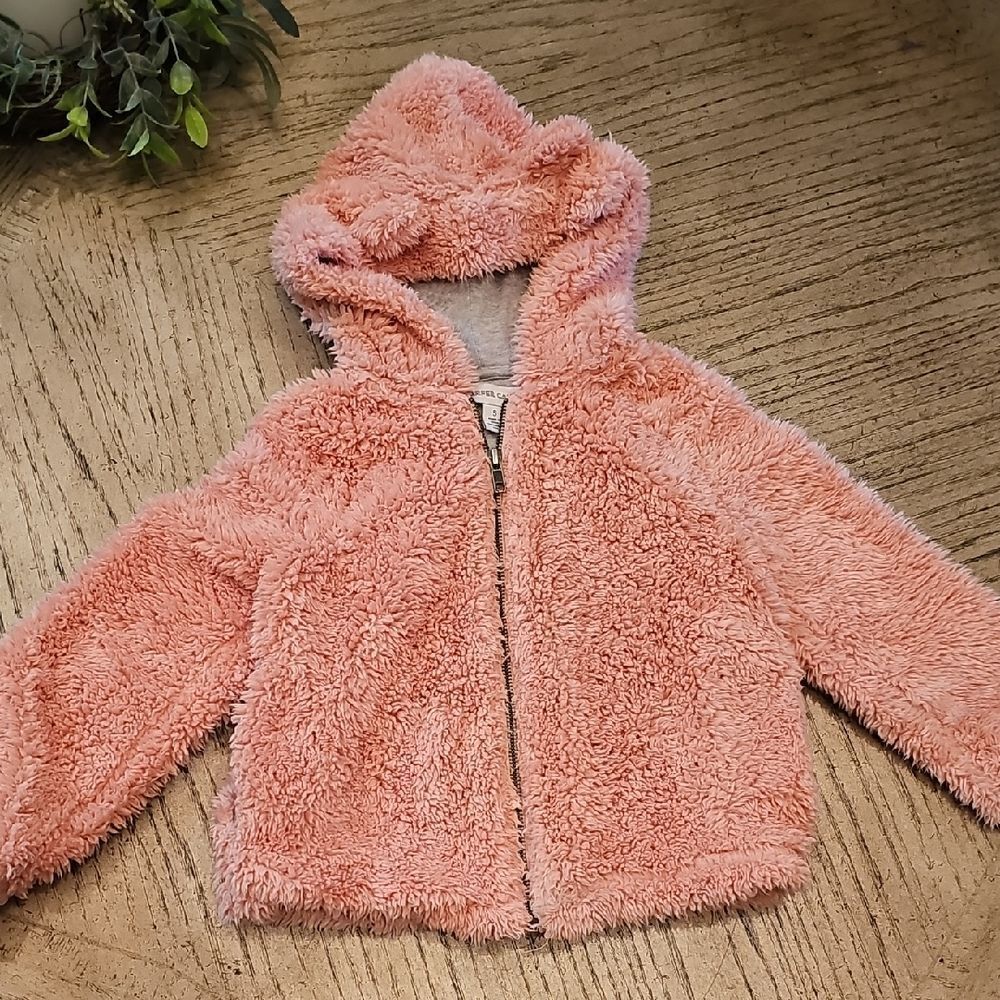 Cozy Pink Fleece Kids Jacket Size 5 Harper Canyon